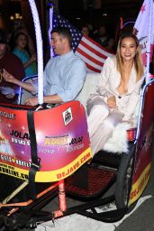 Jamie Chung and Bryan Greenberg - On a Bike Cart at San Diego Comic-Con 07/23/2017