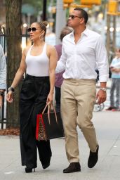 Jennifer Lopez and Alex Rodriguez on the Way to Dinner at Kappo Masa Restaurant in NYC 07/06/2017