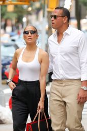Jennifer Lopez and Alex Rodriguez on the Way to Dinner at Kappo Masa Restaurant in NYC 07/06/2017