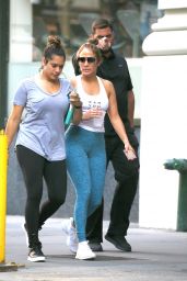 Jennifer Lopez in Tights - Los Angeles 07/21/2017