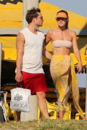 Jessica Serfaty and Ed Westwick - Beach in Rio de Janeiro 07/18/2017