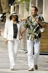 Joan Collins - Night out in Saint-Tropez, France 06/28/2017