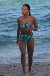 Karrueche Tran in Bikini at the Beach in Miami 07/11/2017