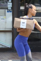 Karrueche Tran in Spandex - Out in West Hollywood 07/17/2017