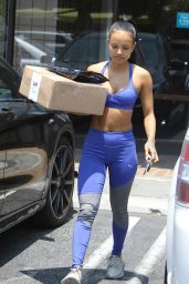 Karrueche Tran in Spandex - Out in West Hollywood 07/17/2017