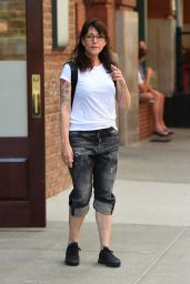 Katey Sagal Street Style - Out in Tribeca 07/05/2017