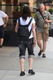 Katey Sagal Street Style - Out in Tribeca 07/05/2017