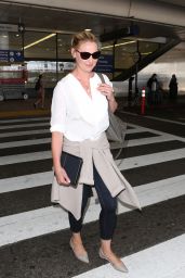 Katherine Heigl in Travel Outfit - Arriving at LAX Airport in LA 07/10/2017