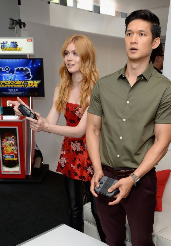 Katherine McNamara & Harry Shum Jr. – Nintendo At The TV Insider Lounge At Comic-Con in San Diego 07/20/2017