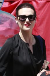 Katie McGrath - Out in Vancouver, Canada 07/17/2017