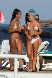 Katie Salmon, Cally Jane Beech and Hellen Briggs - Pool Party in Ibiza, Spain 07/22/2017