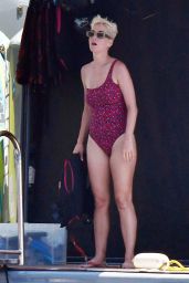 Katy Perry in a Swimsuit - Enjoys Summer Holiday in Capri, Italy 07/11/2017