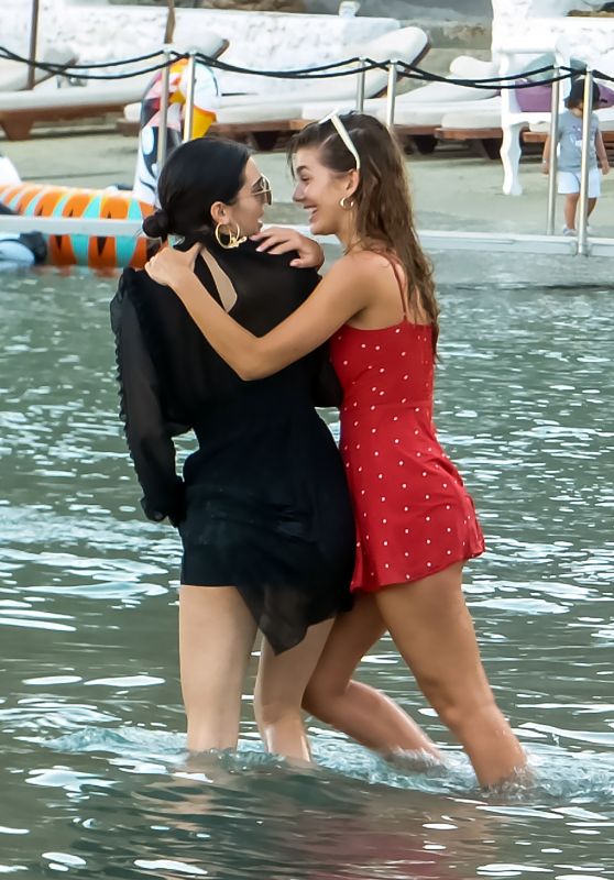 Kendall Jenner & Bella Hadid - Party on Nammos Beach in Mykonos, Greece 07/09/2017