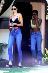 Kendall Jenner in Casual Attire - Visiting a Friend in Beverly Hills 07/14/2017