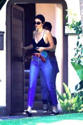 Kendall Jenner in Casual Attire - Visiting a Friend in Beverly Hills 07/14/2017