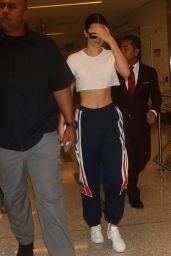 Kendall Jenner in Crop Top at LAX Airport in LA 07/13/2017