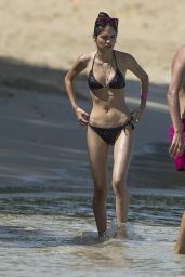 Kim Turnbull in Bikini on the Beach in Barbados 07/29/2017