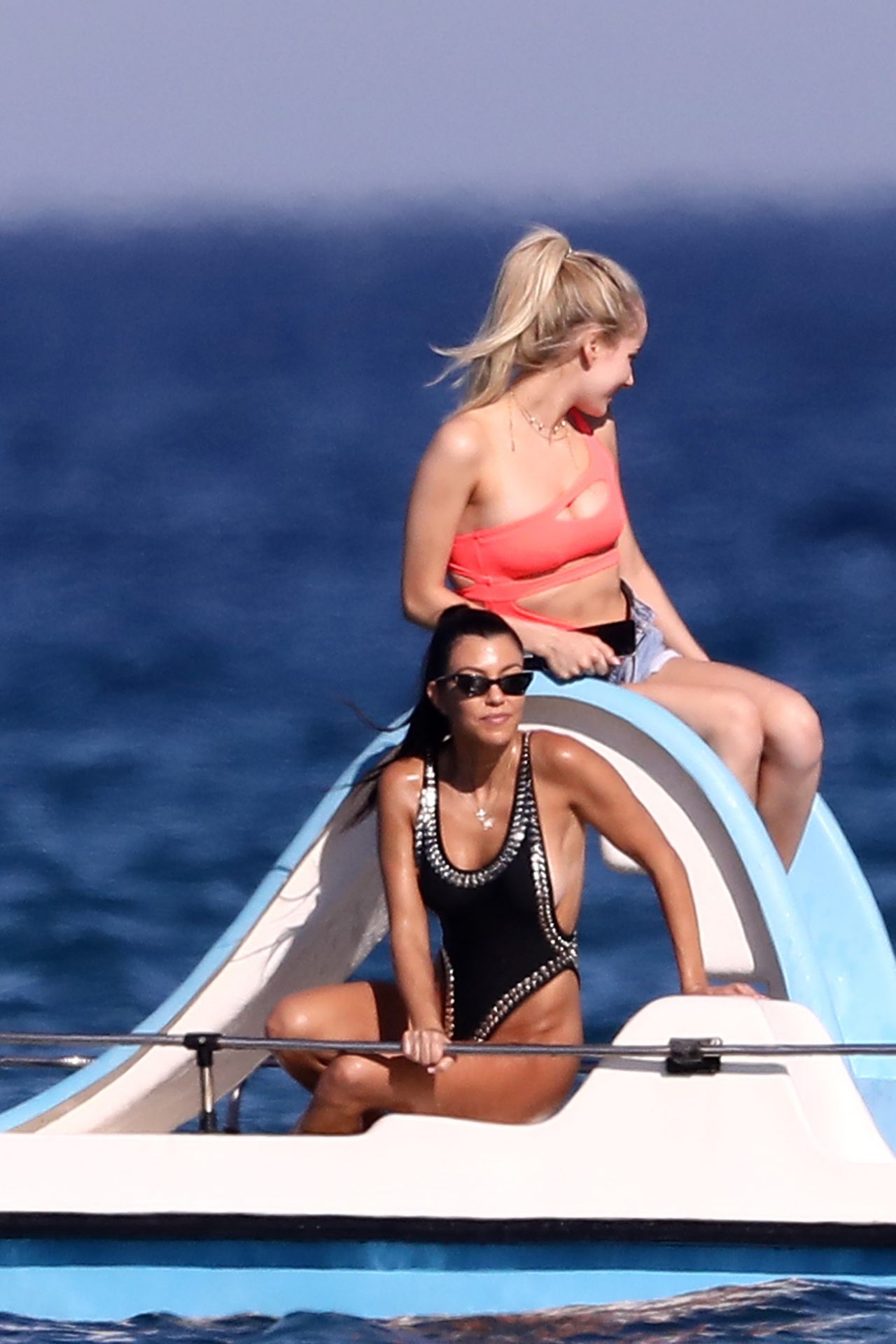 Kourtney Kardashian In Swimsuit French Riviera Near St