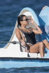 Kourtney Kardashian in Swimsuit - French Riviera Near St Tropez  07/03/2017