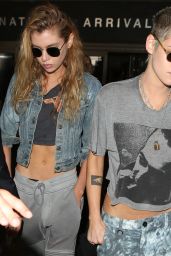 Kristen Stewart and Stella Maxwell - Arrving at LAX Airport in Los Angeles 07/07/2017