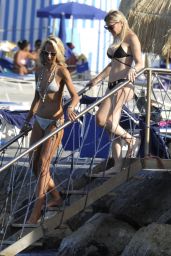 Lady Victoria Hervey and Hofit Golan in Bikinis - Hotel Regina Isabella, Ischia 07/09/2017