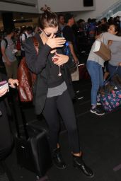 Lauren Cohan in Travel Outfit at LAX Airport in LA 07/25/2017