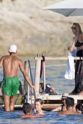 Lauren Pope - Enjoys a Sunny Evening - Beach Club in Ibiza 07/30/2017