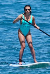 Lea Michele in a blue Swimsuit in Maui, Hawaii 06/30/2017