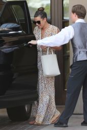 Lea Michele - Leaving the Montage Beverly Hills in Los Angeles 07/05/2017