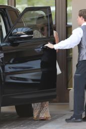 Lea Michele - Leaving the Montage Beverly Hills in Los Angeles 07/05/2017