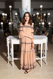 Lily Collins – AMBI Media Group Dinner at Hotel Mezza Torre in Ischia 07/14/2017