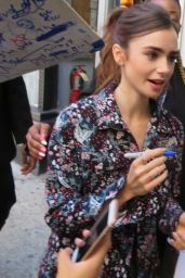 Lily Collins Looks Stylish - Leaving Her Hotel in New York City 07/26/2017