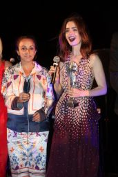 Lily Collins - Receve Awards Rising Star Awards - Ischia Global Festival 07/16/2017