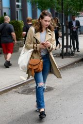 Lily James Casual Style - New York City 07/25/2017