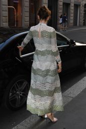 Lily James in Milan, Italy 07/07/2017