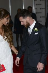 Lionel Messi and New Wife Antonella Roccuzzo - Red Carpet at Their Wedding Reception in Argentina 06/30/2017
