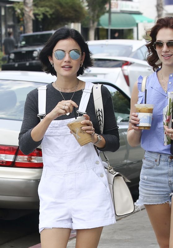 Lucy Hale, Jayson Blair and Claudia Lee - Grab a Coffee in LA 07/25/2017