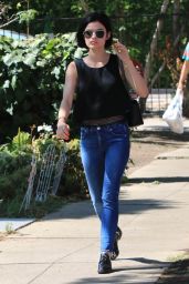 Lucy Hale - Runs Errands Around Town in Beverly Hills 07/12/2017