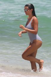Ludivine Kadri Sagna in a Swimsuit - Enjoys a Miami Vacation 07/16/2017