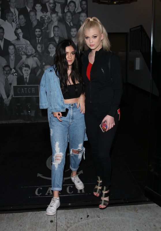 Luna Blaise and Loren Grey at Catch Restaurant in West Hollywood 07/01/2017