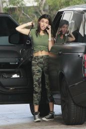 Madison Beer in a Military-Inspired Outfit in Beverly Hills 07/22/2017