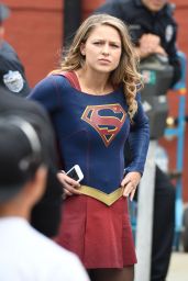 Melissa Benoist - "Supergirl" Set in New Westminster, Canada 07/27/2017