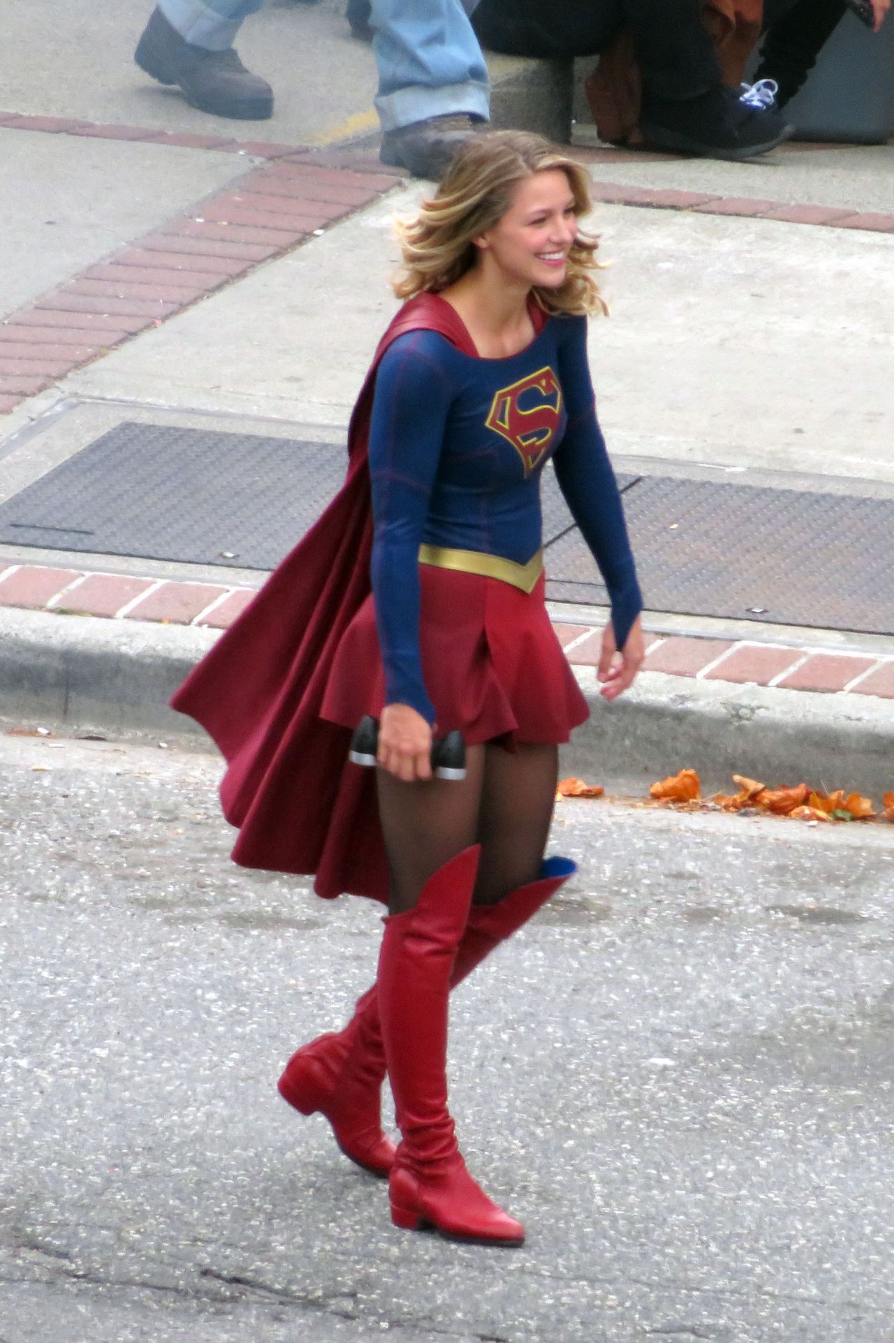 Melissa Benoist - "Supergirl" Set in New Westminster, Canada 07/27/2017