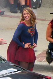 Melissa Benoist - "Supergirl" Set in New Westminster, Canada 07/27/2017