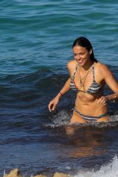Michelle Rodriguez Bikini Photos - Beach in St Tropez 07/10/2017