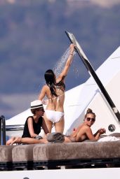 Michelle Rodriguez in a Bikini in Saint Tropez 07/08/2017