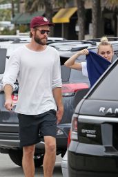 Miley Cyrus and Liam Hemsworth in Malibu 07/16/2017