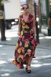 Myleene Klass in Flowing Floral Dress - London 07/17/2017