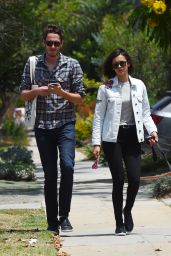 Nina Dobrev - Heads to Lunch with Her Male Friend in Los Angeles 07/03/2017