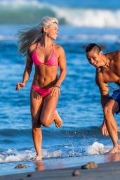 Oksana Platero in a Bikini - Beach in Malibu 07/13/2017